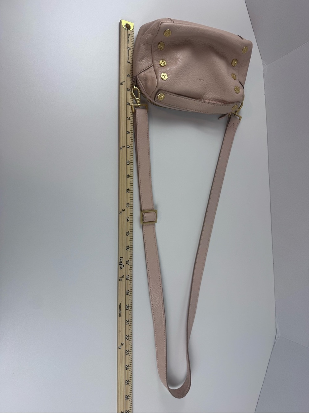 Hammitt Evan Crossbody Leather Cala Lillie White (Light Pink) - Picture 15 of 15